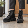 ankle boots — Aria black front — complete product, exact reference photograph