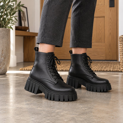 ankle boots — Aria black side — complete product, exact reference photograph — view 3