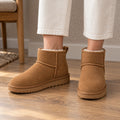 ankle boots — Mia fleece beige front — complete product, exact reference photograph