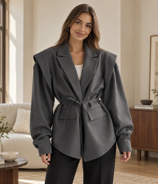 Charcoal Belted