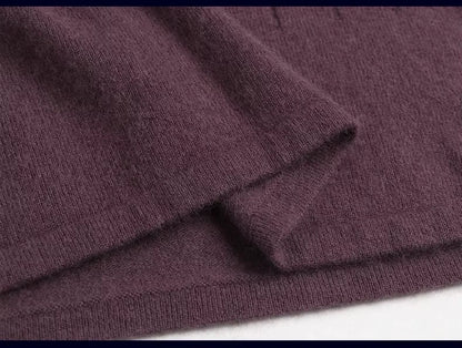 Plum wool blend fabric detail of women's embroidered midi jumper dress — view 32 — view 36