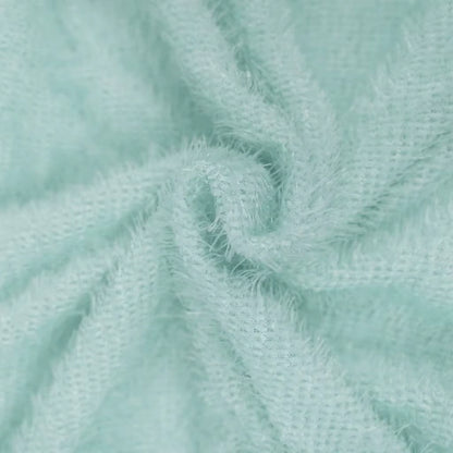 Soft, textured fabric detail of a women's long sleeve polyester midi jumper dress — view 25 — view 35